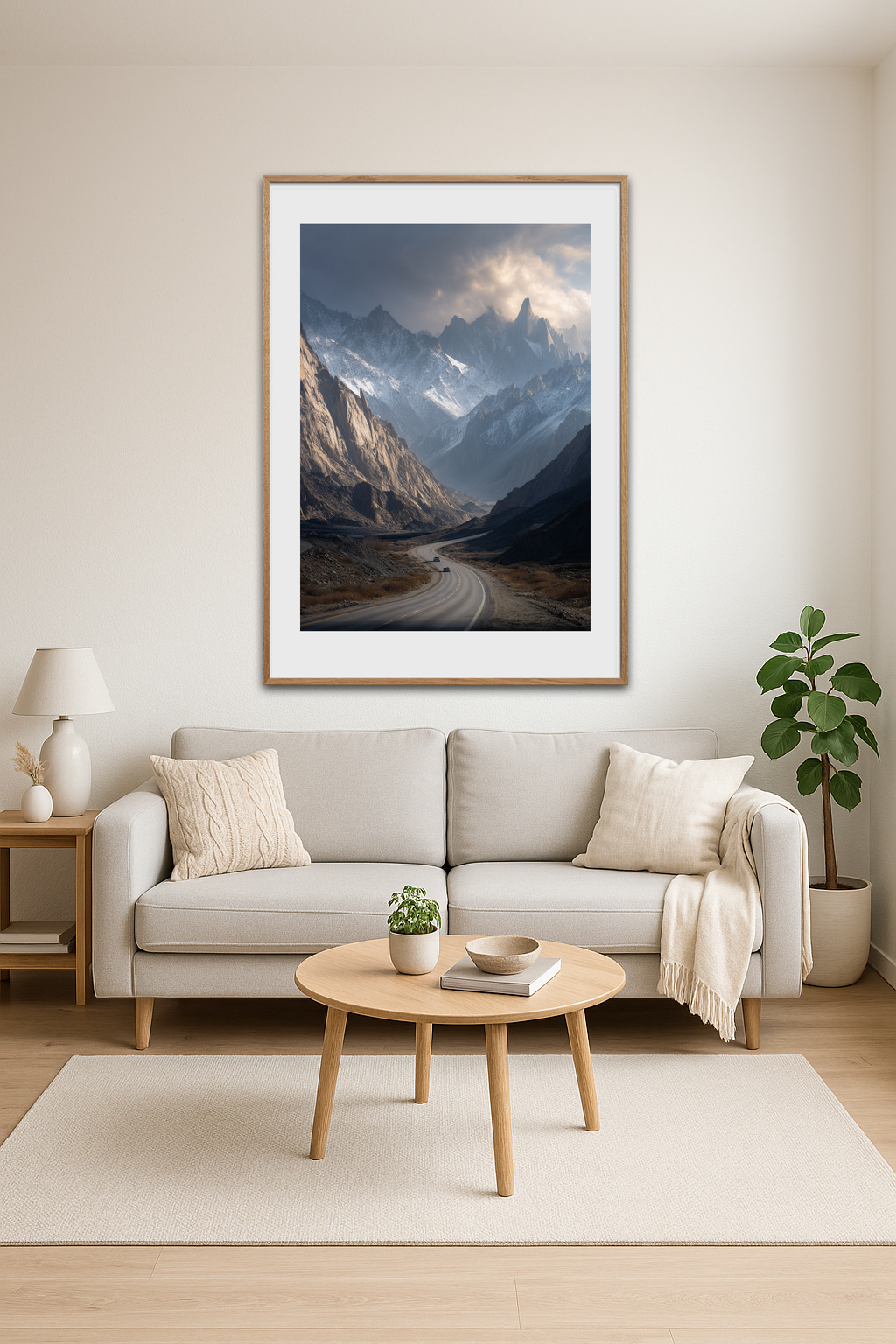 Bjergenes stille hjertebank - Room Environment (Tall Format)