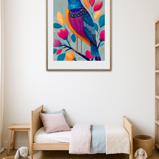 Hvisken af farvede fjer - Room Environment (Tall Format)