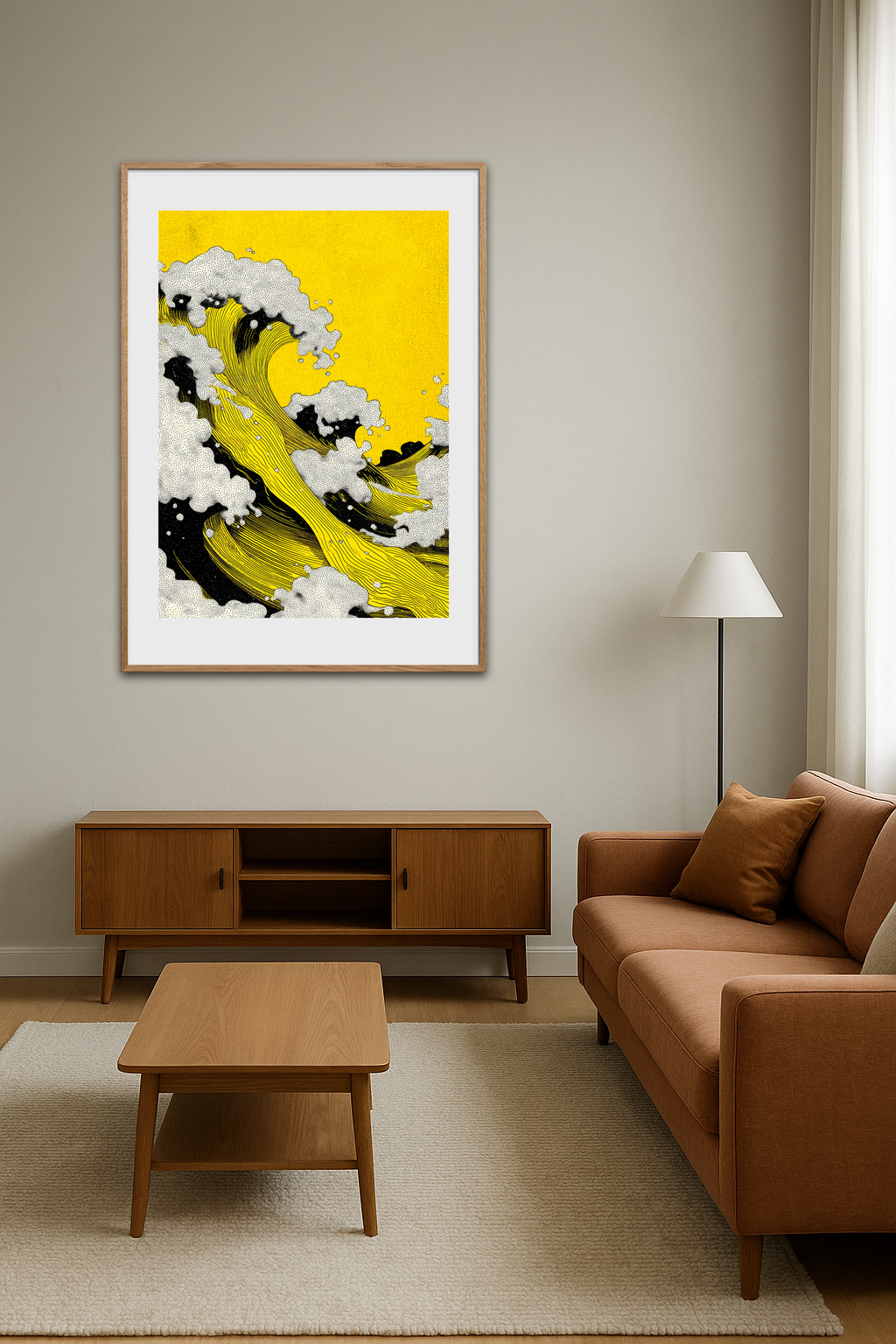 Hviskende gyldne bølger - Room Environment (Tall Format)