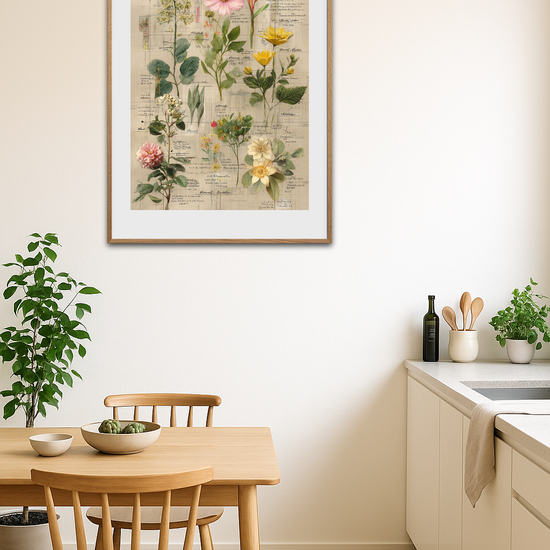 Blomsternes hvisken på papir - Room Environment (Tall Format)