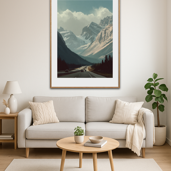 Bjergenes hvisken over motorvejen - Room Environment (Tall Format)