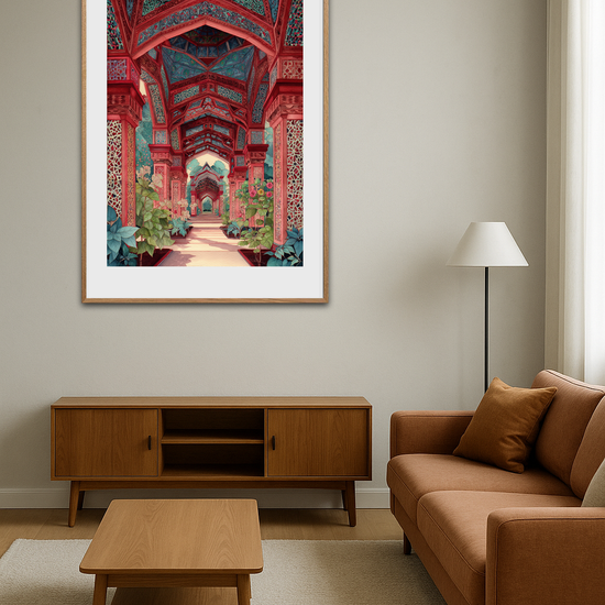 Silkens sus i søjlegangen - Room Environment (Tall Format)