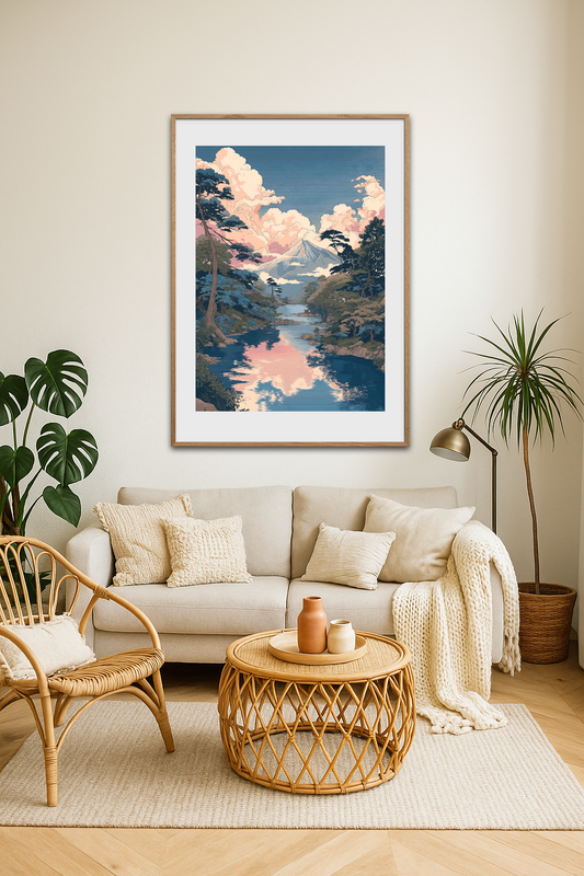 Hviskende skyer over bjerget - Room Environment (Tall Format)