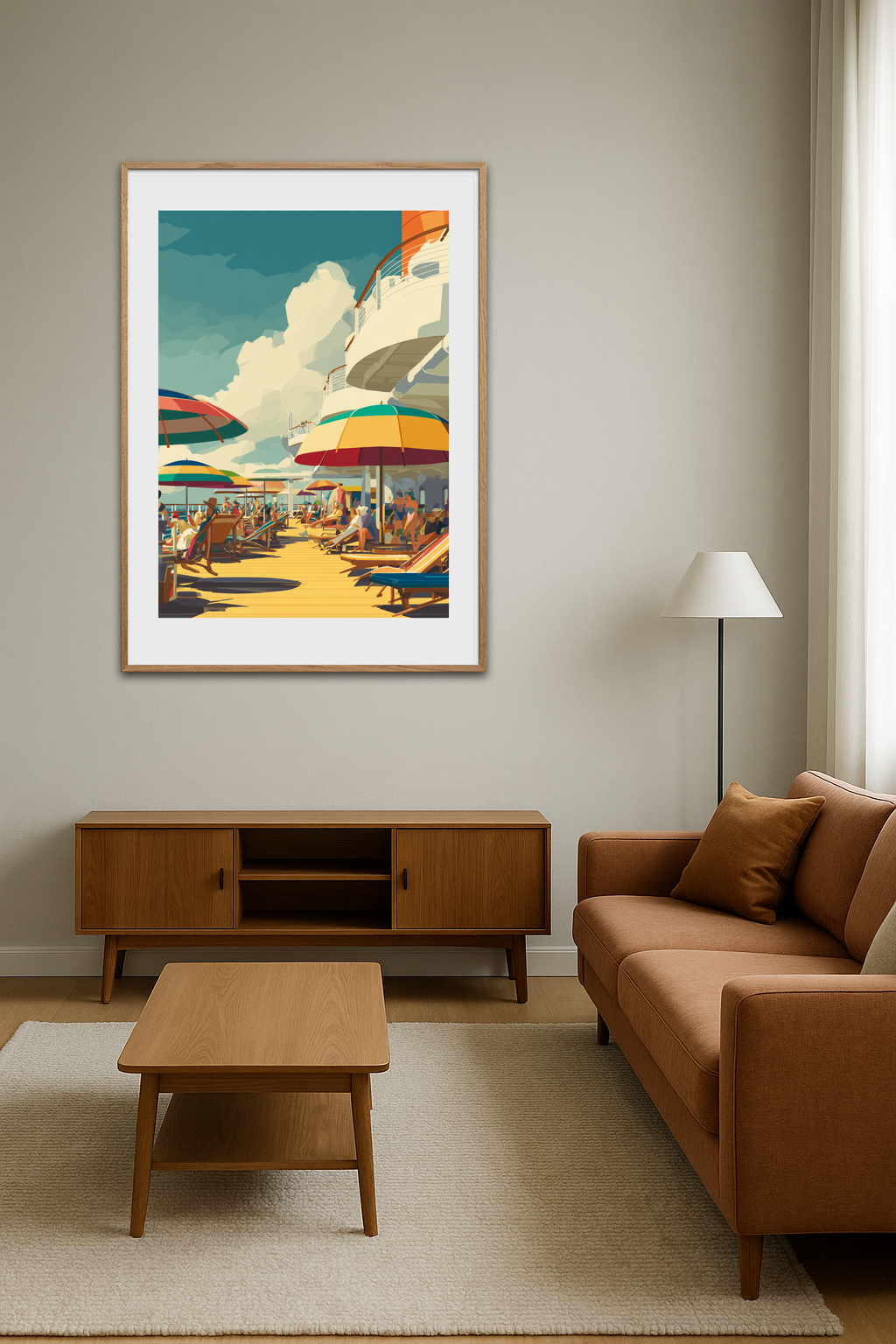 Længslen under parasoller - Room Environment (Tall Format)