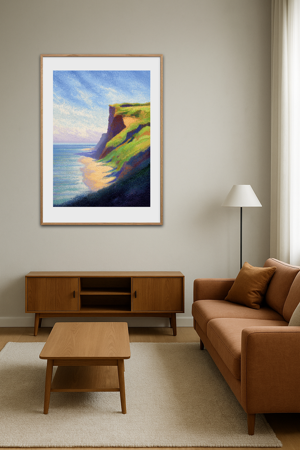 Havets hvisken mod klippekant - Room Environment (Tall Format)