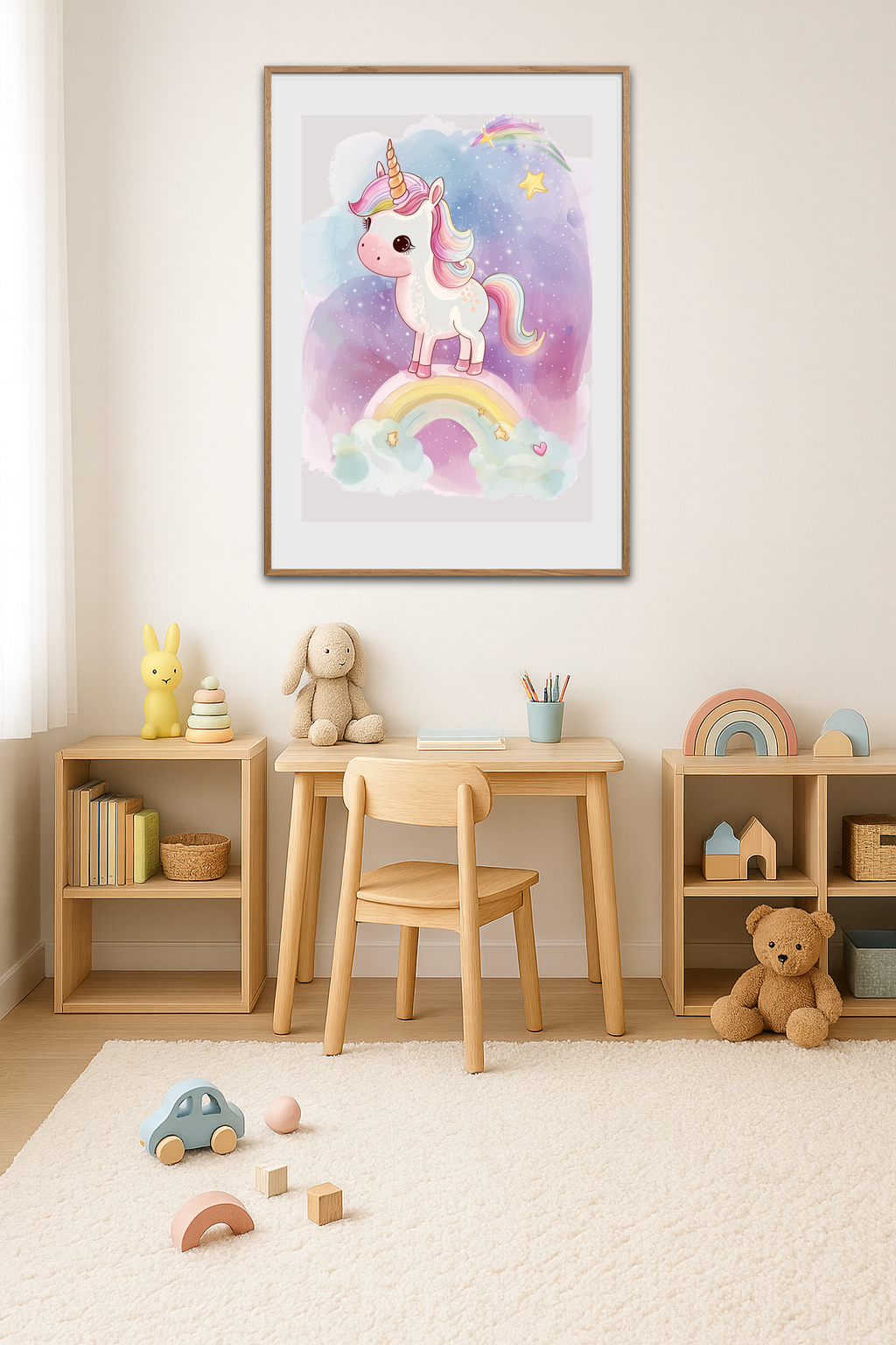 Regnbuens sus i natten - Room Environment (Tall Format)