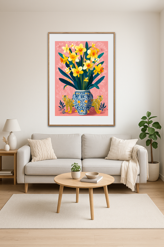 Påskeliljers guldbrøl - Room Environment (Tall Format)