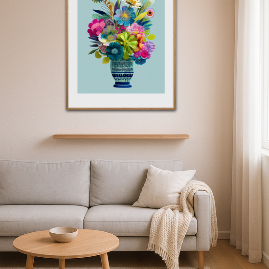 Vasesang i pastelfarver - Room Environment (Tall Format)