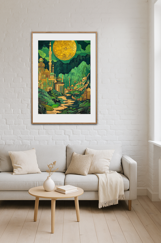 Den sprækkede sol over smaragdbyen - Room Environment (Tall Format)