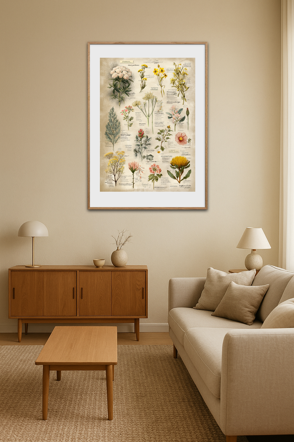 Blomsternes stille symfoni - Room Environment (Tall Format)