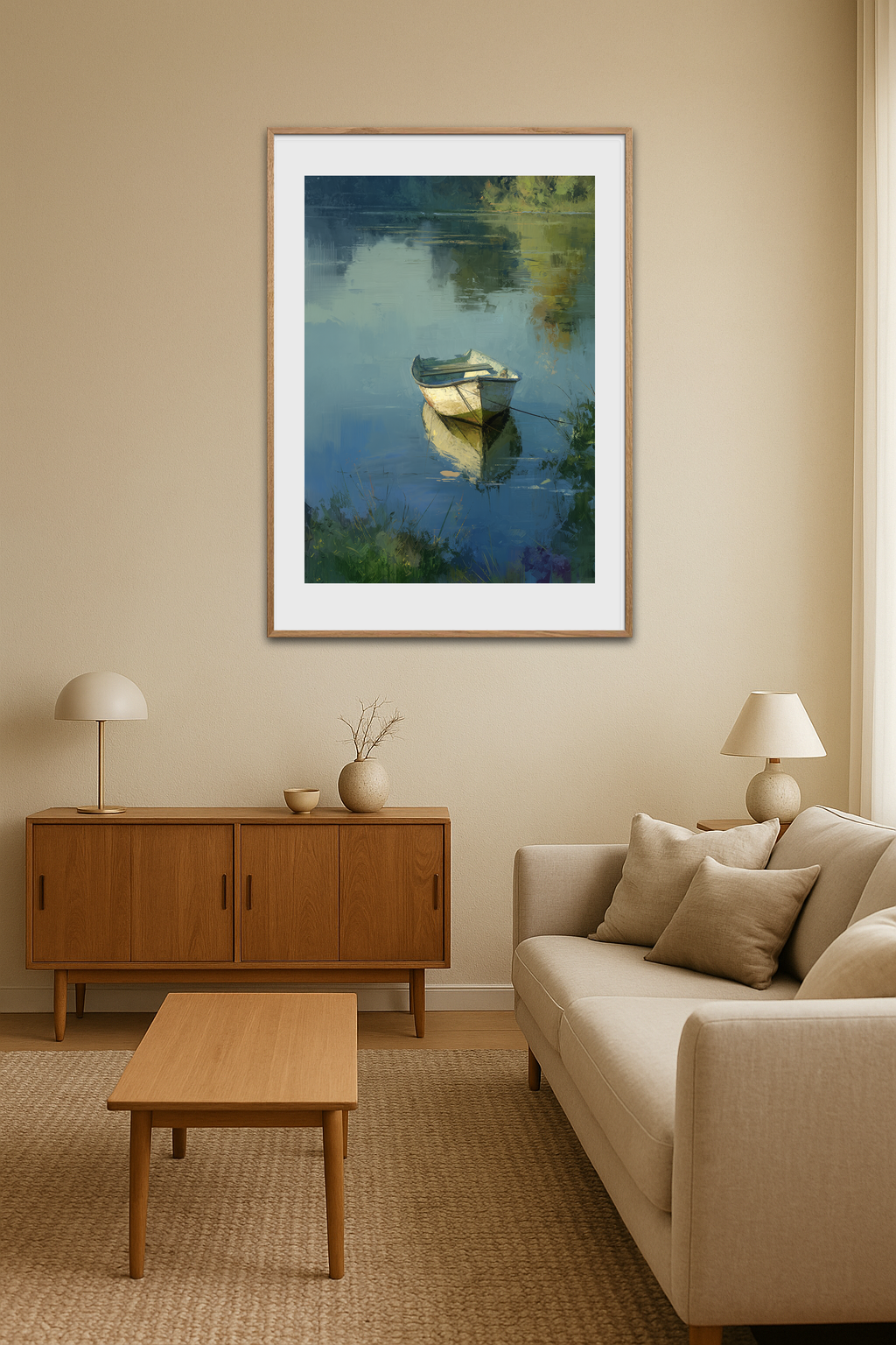 Bådens hvisken i morgendisen - Room Environment (Tall Format)