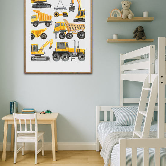 Buldrende gule maskiners sang - Room Environment (Tall Format)