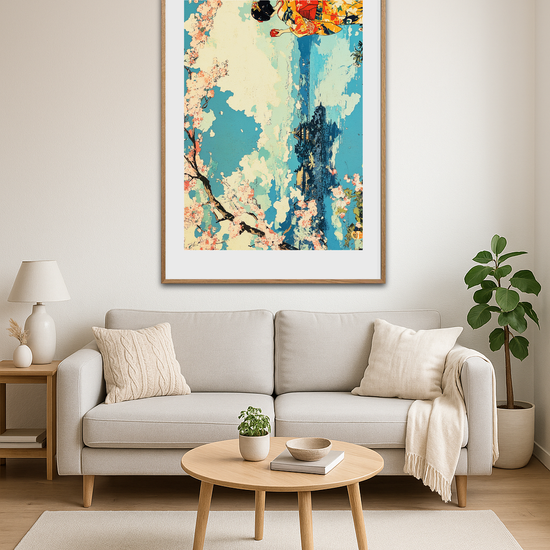 Afstandens teceremoni ved blå brudflader - Room Environment (Tall Format)