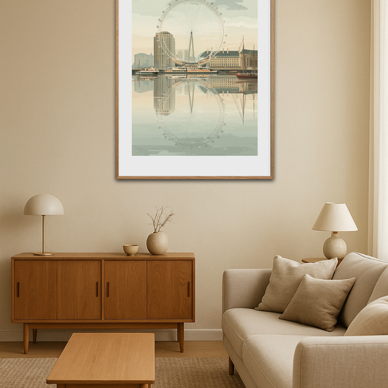 Sus over spejlende by - Room Environment (Tall Format)