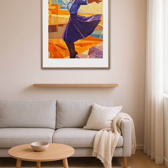 Omdrejning i lilla - Room Environment (Tall Format)