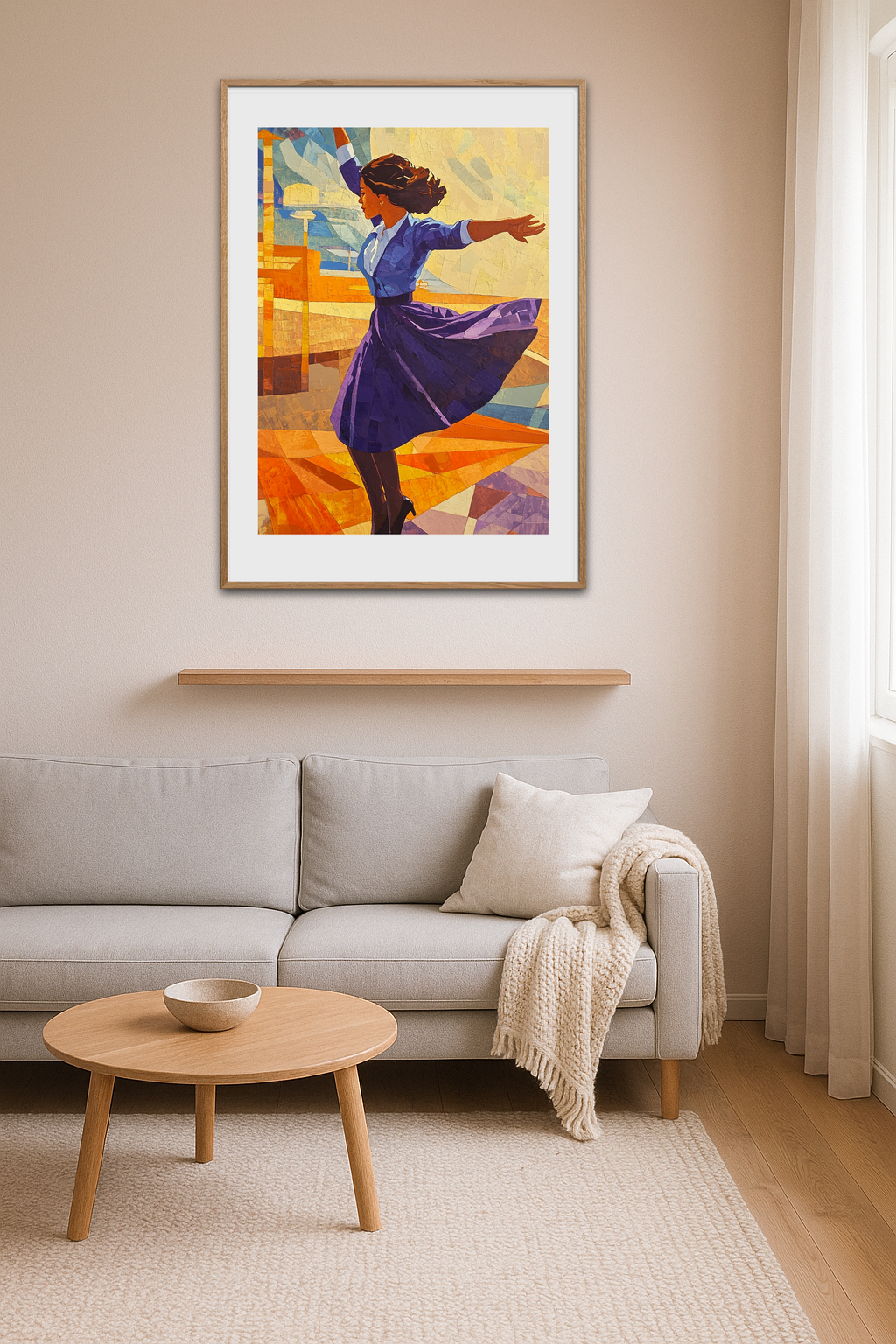 Omdrejning i lilla - Room Environment (Tall Format)