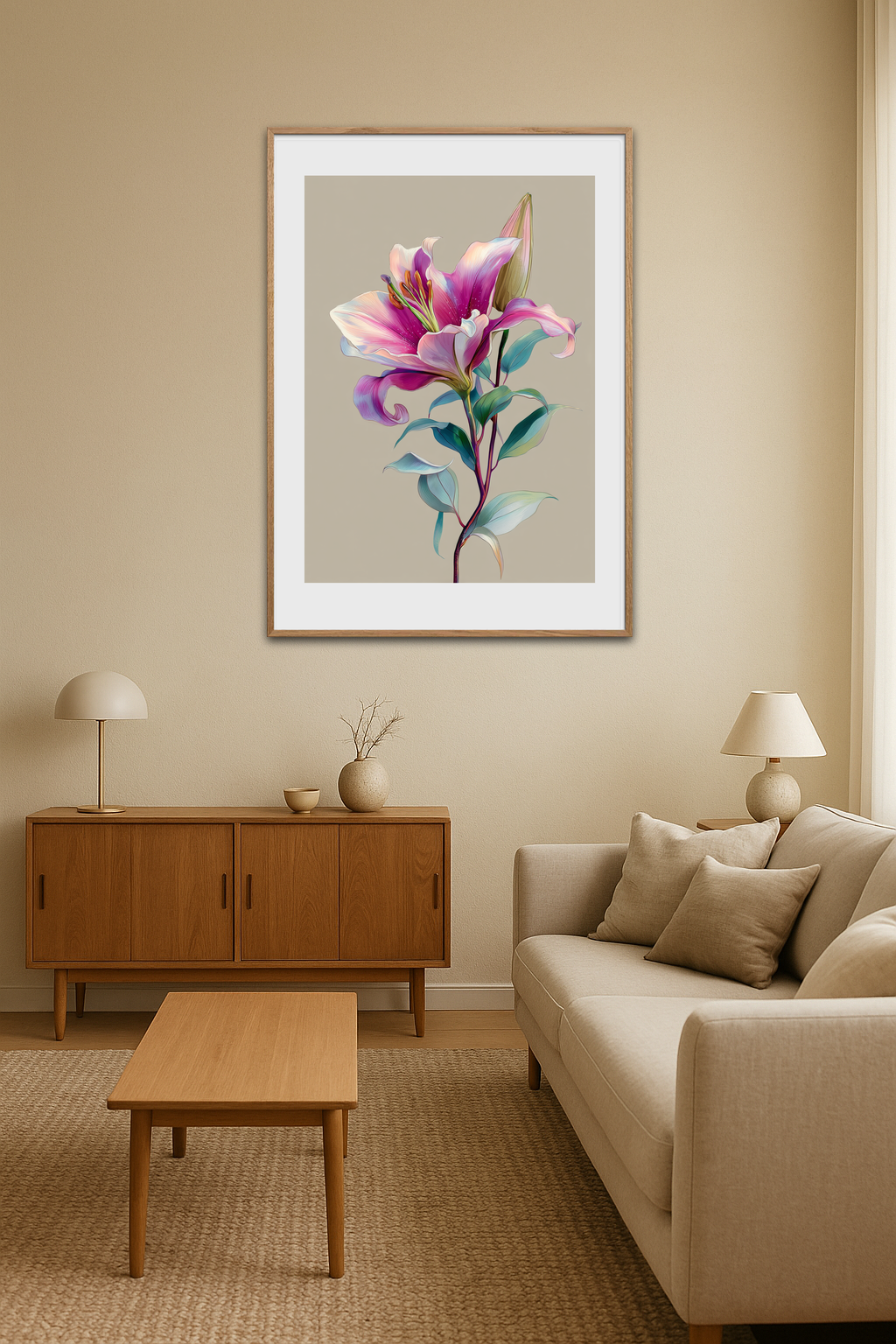 Silke hvisker i morgenlyset - Room Environment (Tall Format)