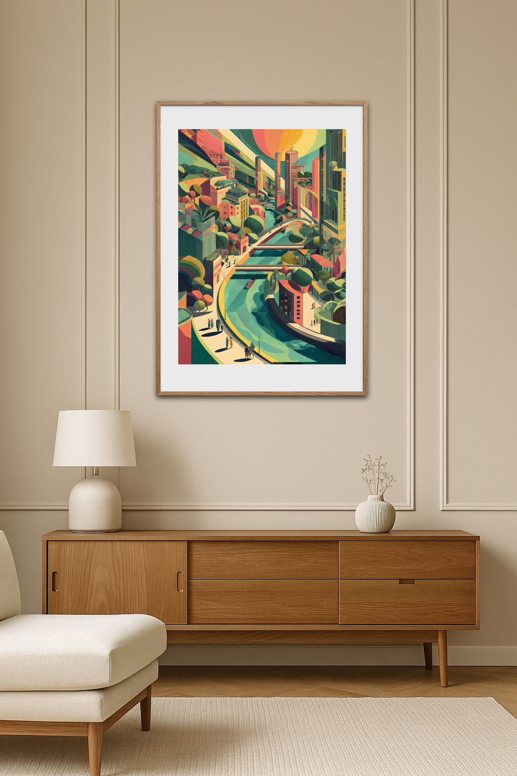 Byens hvisken af vand - Room Environment (Tall Format)