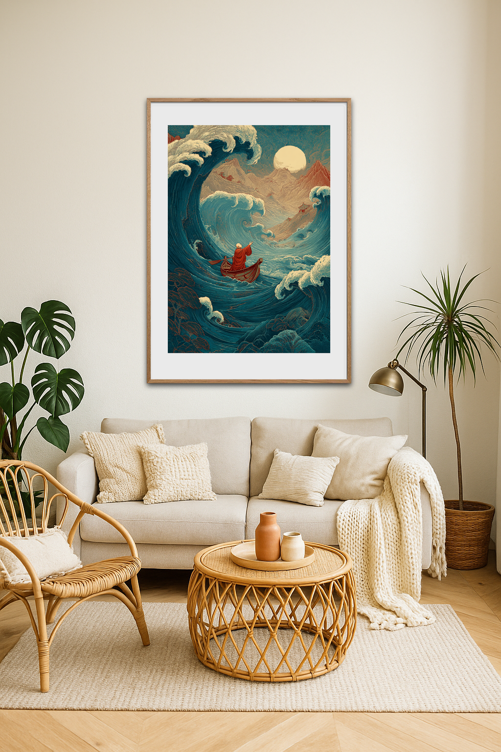 Månens hvisken i brændingen - Room Environment (Tall Format)