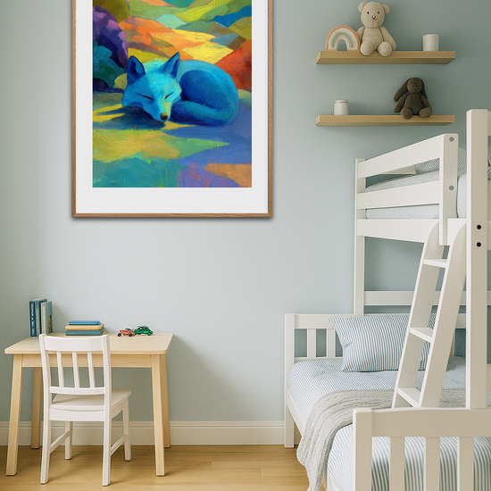 Blå rævs stille symfoni - Room Environment (Tall Format)