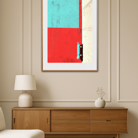 Grænsevagt i turkis - Room Environment (Tall Format)