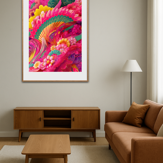 Knitrende regn af farver - Room Environment (Tall Format)