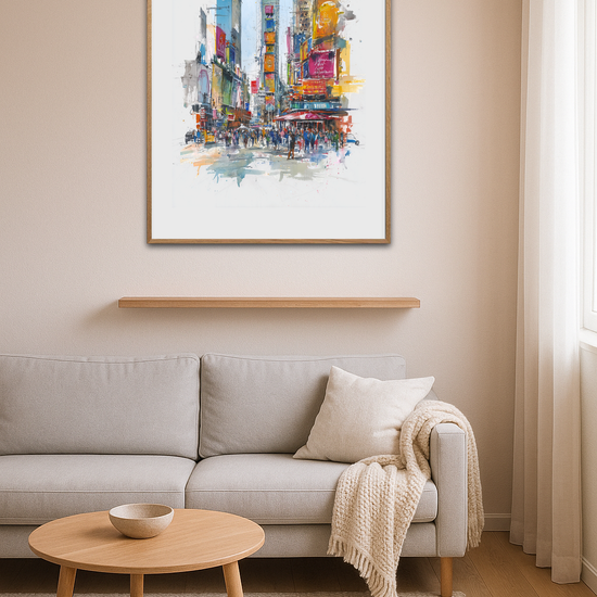 Lyd af neon og fodtrin - Room Environment (Tall Format)