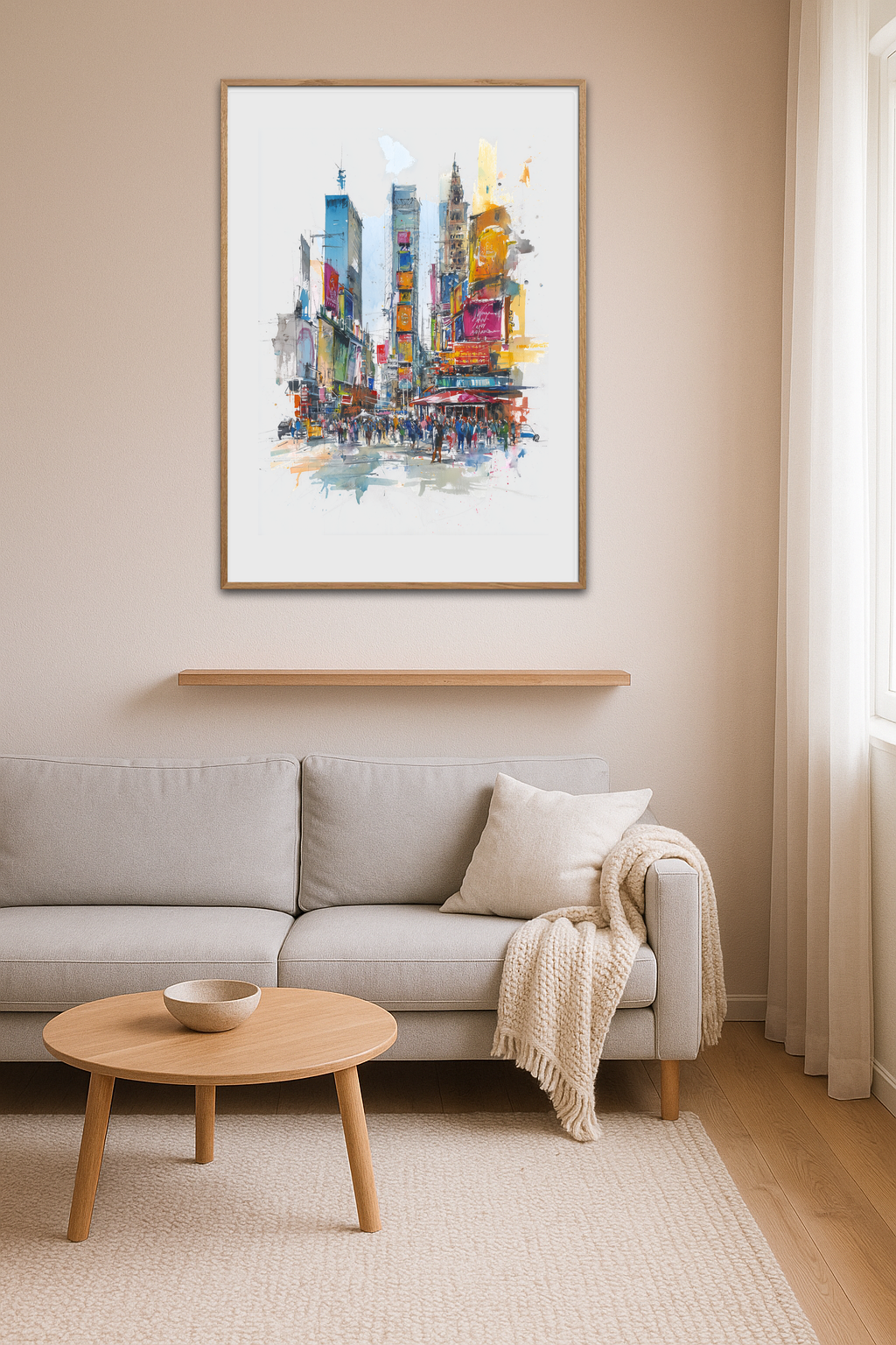 Lyd af neon og fodtrin - Room Environment (Tall Format)